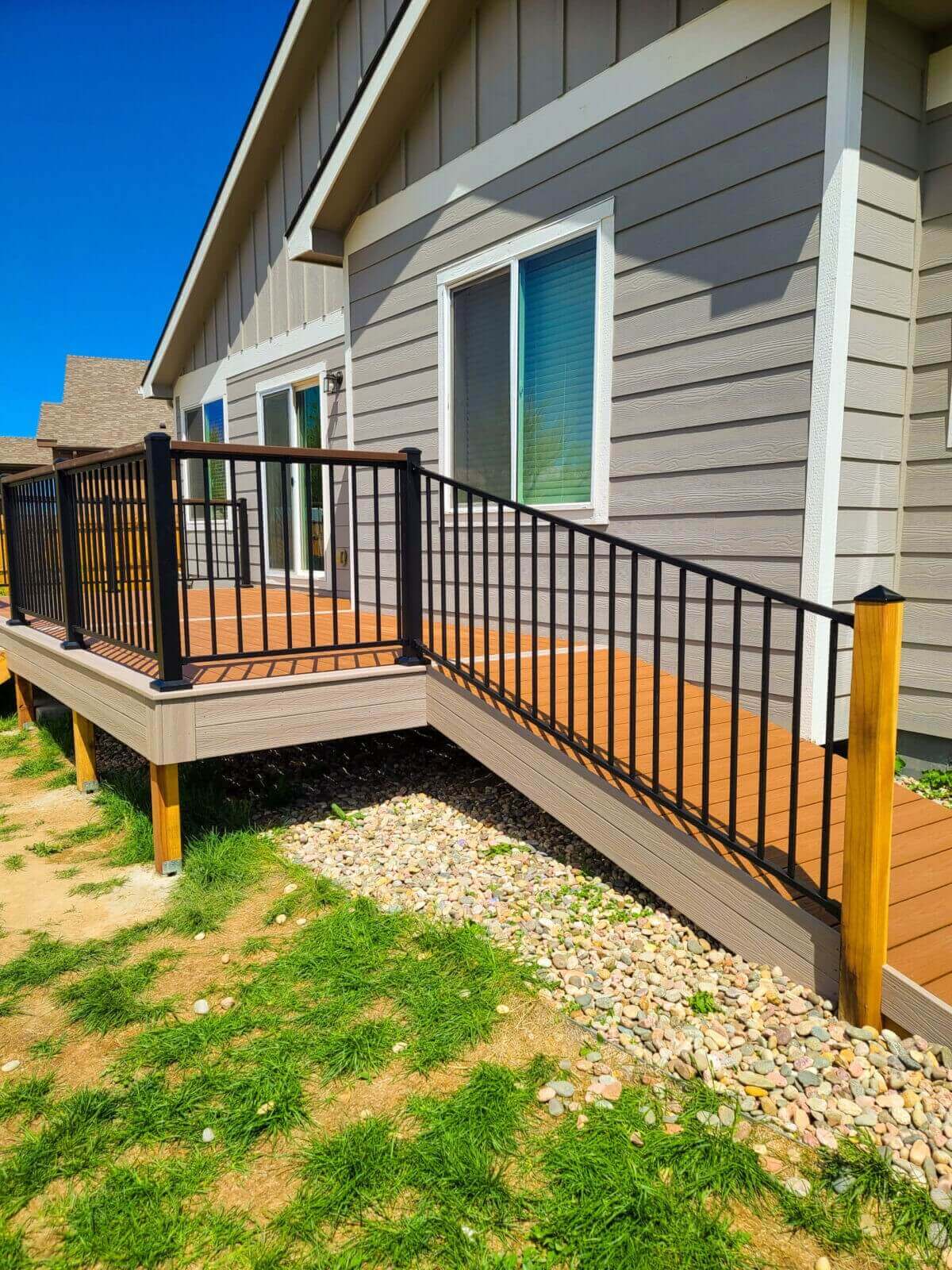 Composite deck build in Peyton