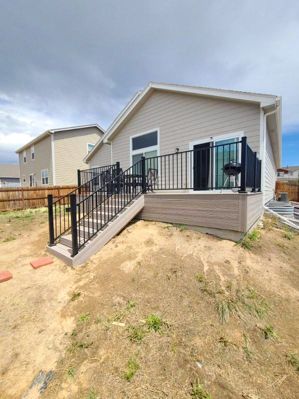 Outdoor living space in Fort Carson