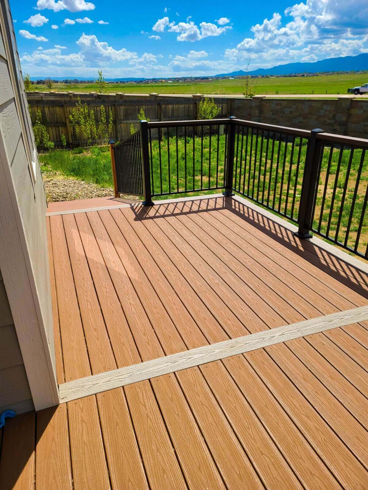 Cedar deck with pergola in Peyton