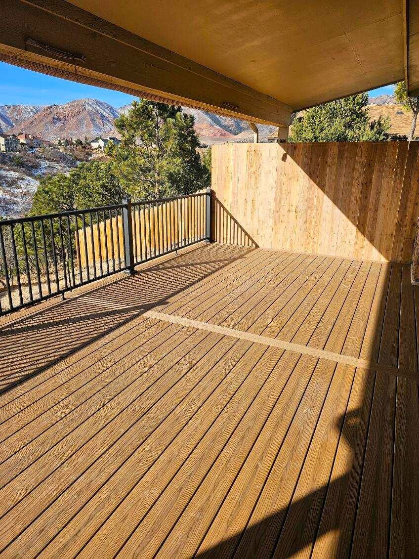 Custom deck project in Woodland Park