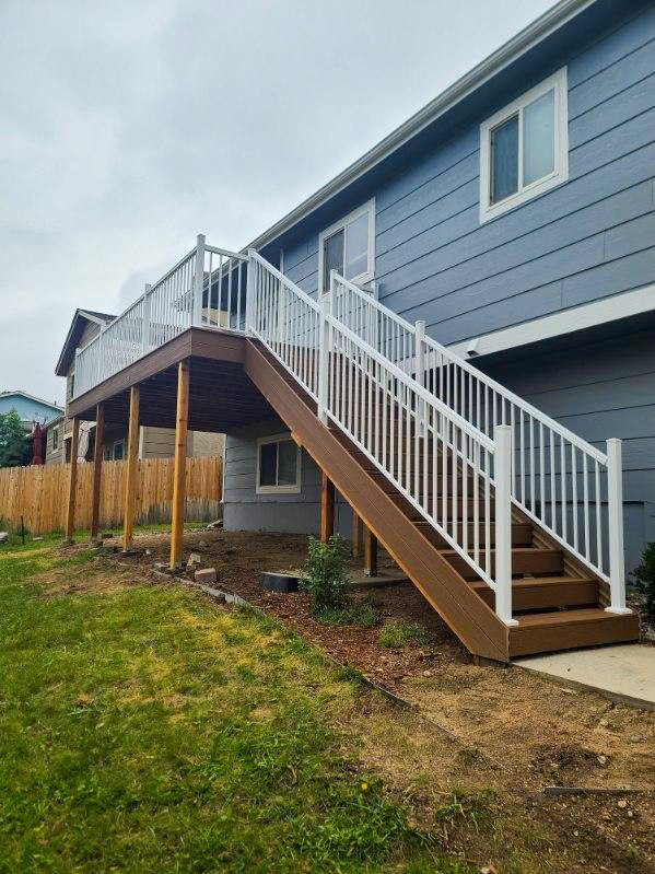 Custom deck project in Green Mountain Falls