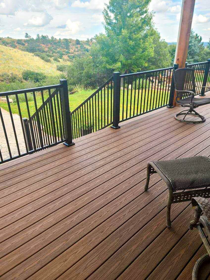 Custom deck project in Monument