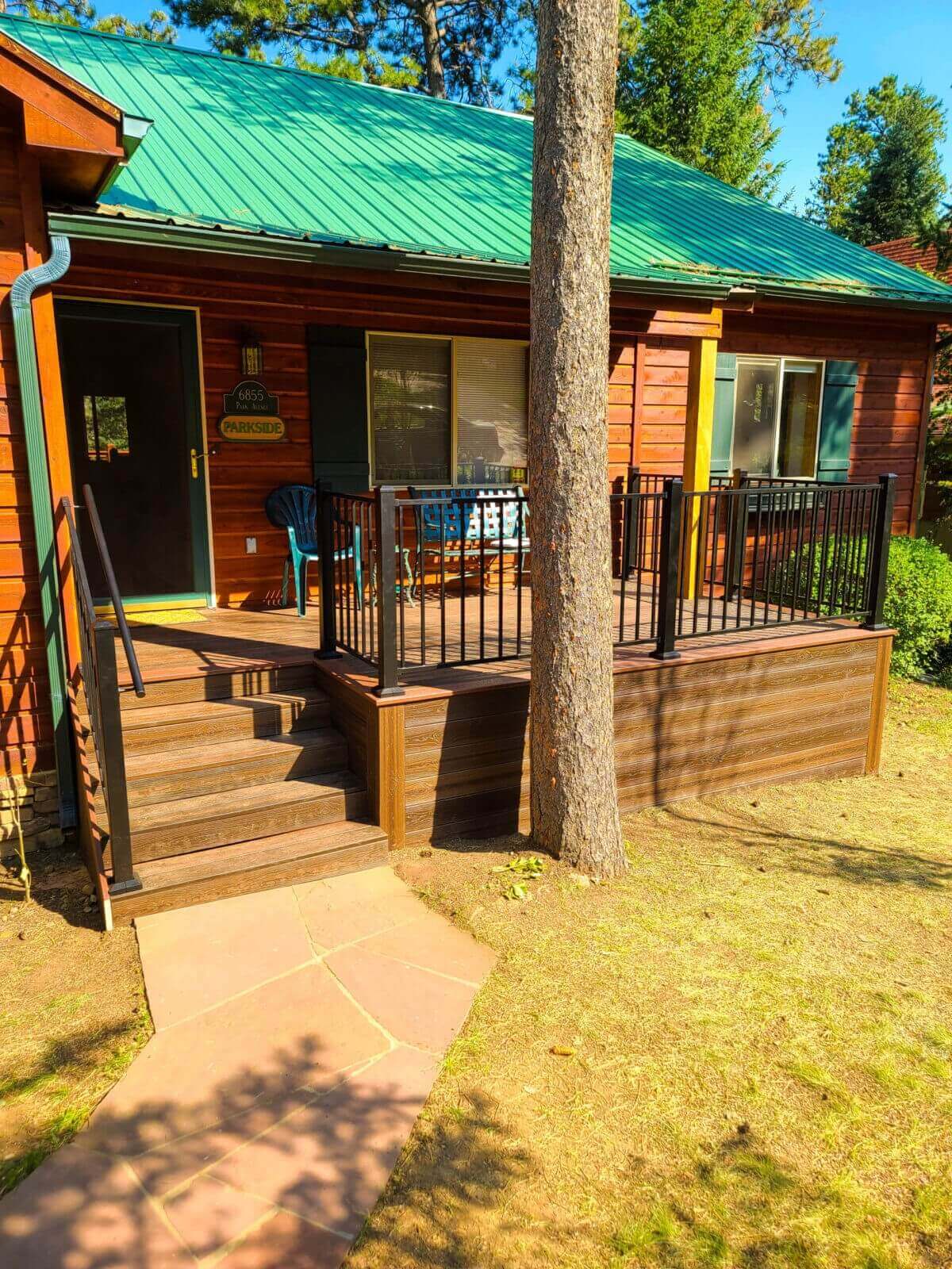 Covered patio in Peyton